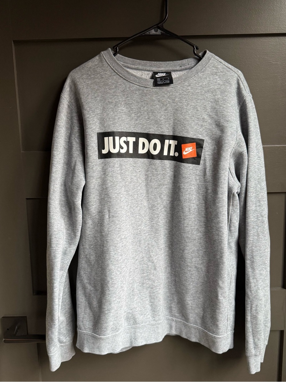 Nike Grey Crewneck Sweatshirt Just Do It